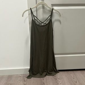 XHILARATION - olive green women’s strapless dress, size S, in perfect condition